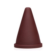 Tantus Cone Squat Firm Dildo Garnet