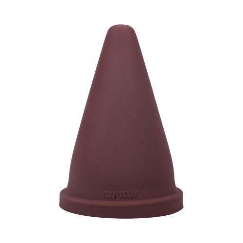 Tantus Cone Squat Firm Dildo Garnet