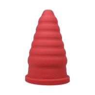 Dildo Cone Ripple Ruby de Tantus