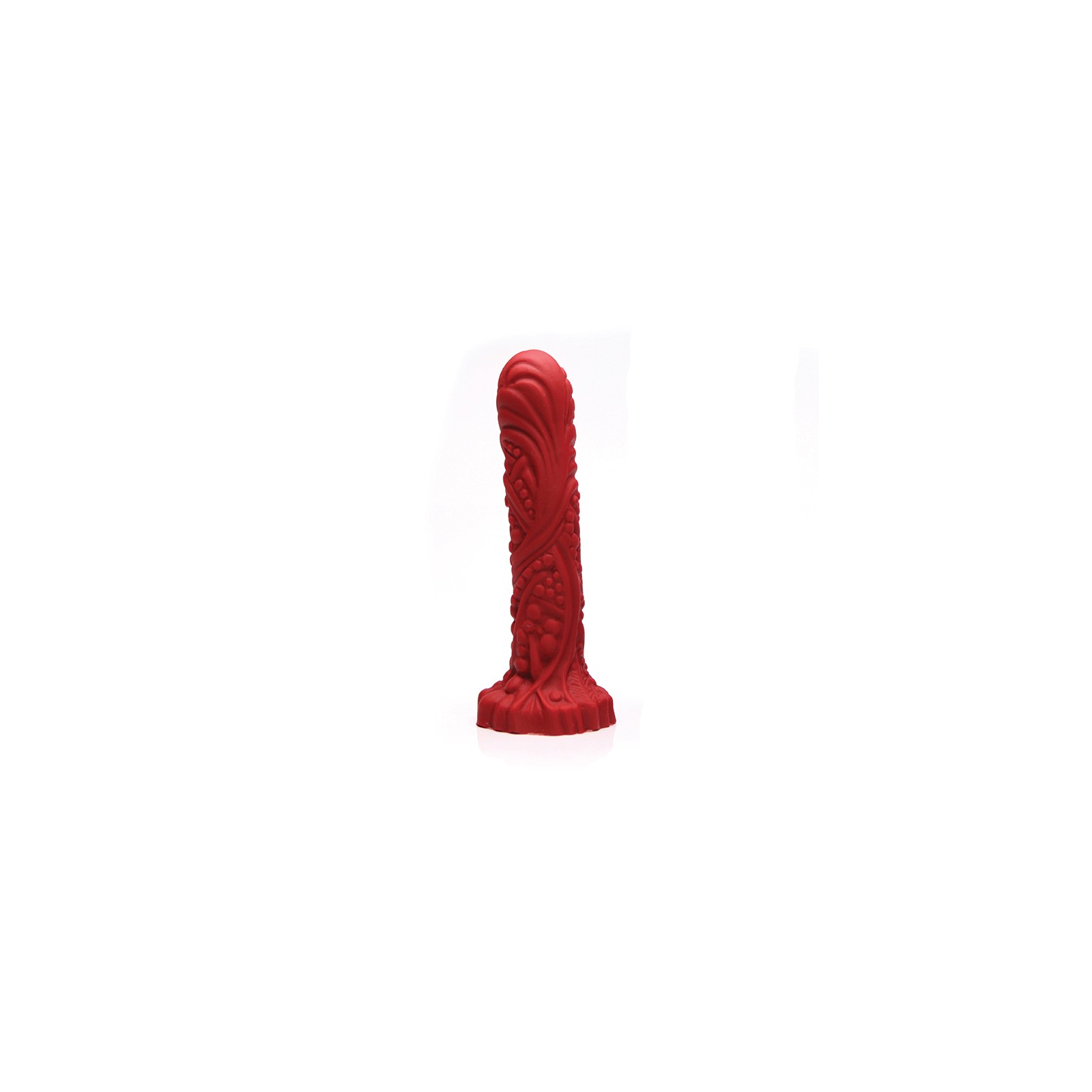 Tantus Groove Dildo Texturizado Rojo Sangre Verdadera