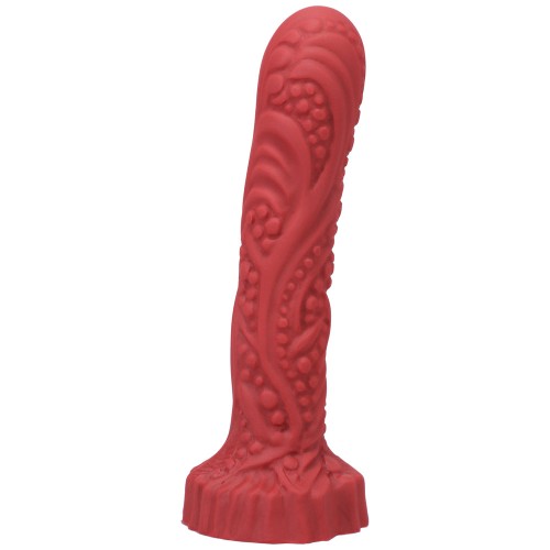 Tantus Groove Textured Dildo True Blood Red