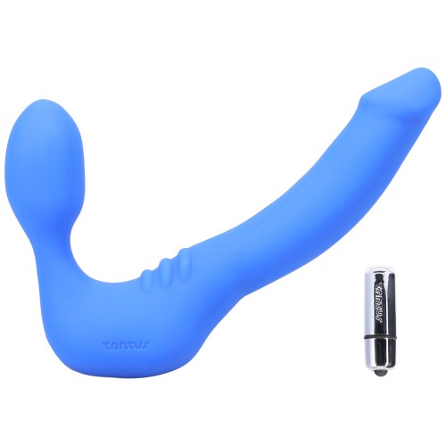 Tantus Strapless Slim Dildo Vibrante Sin Cinta Azul - Placer Mejorado