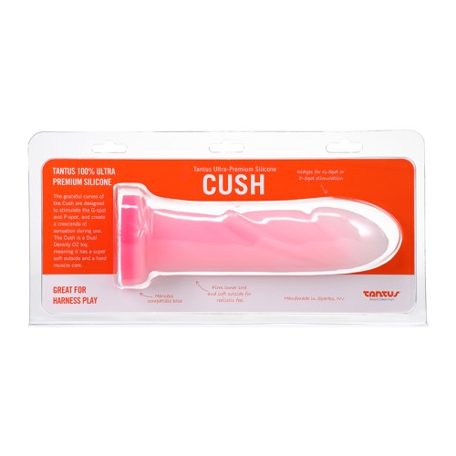 Dildo de Doble Densidad G-Spot Tantus Cush O2 Cuarzo Rosa