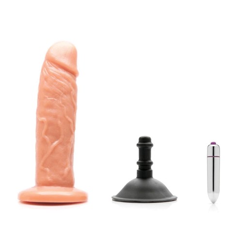 Tantus Sam O2 Kit de Dildo Dual Density Vibrante Caramelo