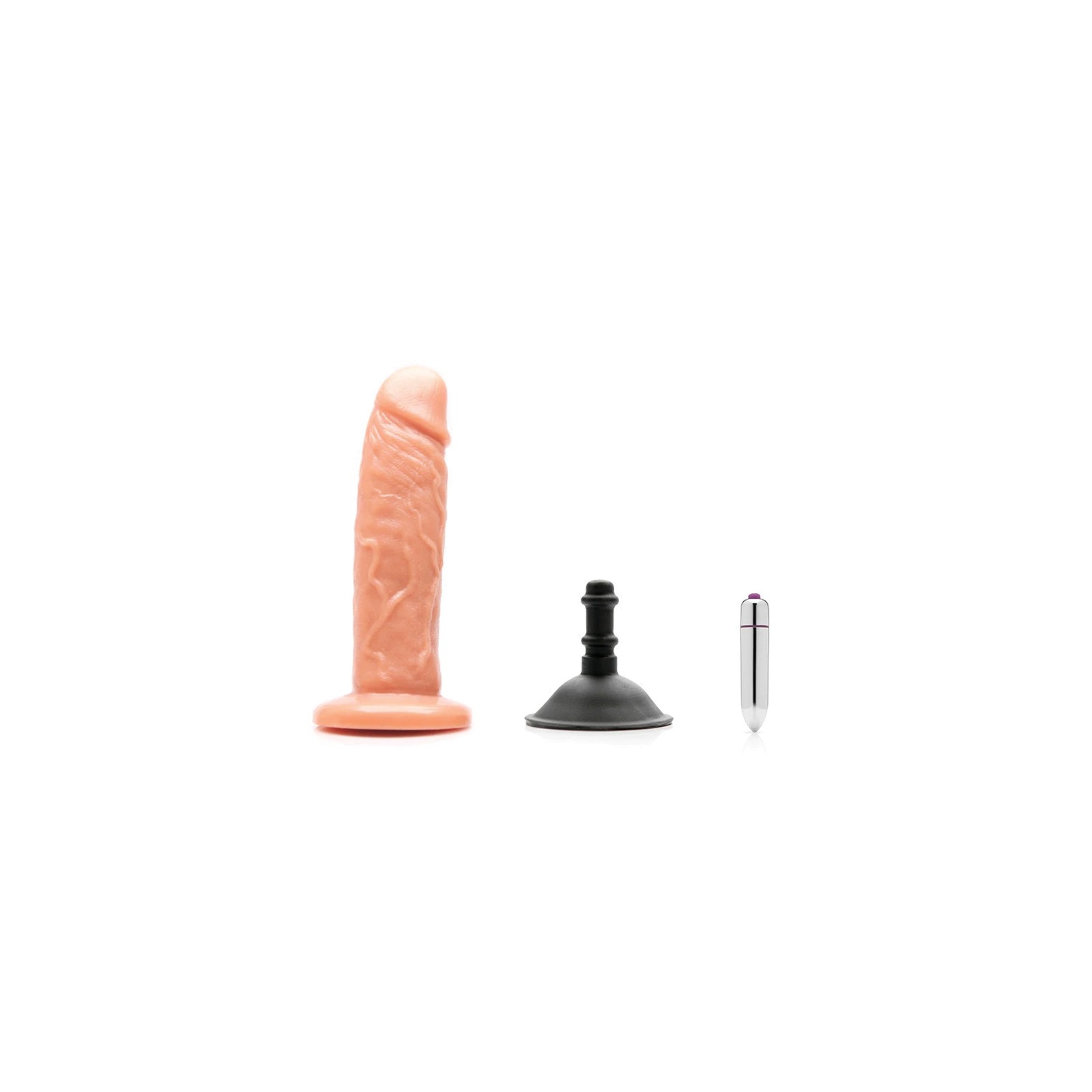 Tantus Sam O2 Kit de Dildo Dual Density Vibrante Caramelo