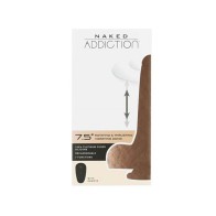 Dildo Vibrador Rotatorio y Con Empuje 7.5 in Beige