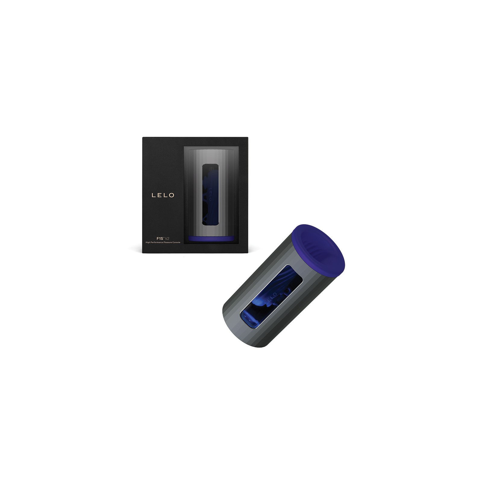 LELO F1S V2 Masturbator Gunmetal Midnight Blue