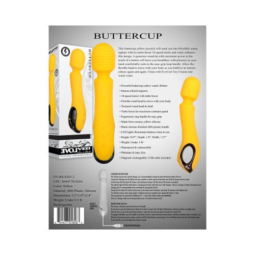 Evolved Buttercup Vibrador de Varita de Silicona Recargable