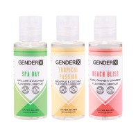 Gender X Flavored Lube Travel Pack for Enhanced Intimacy