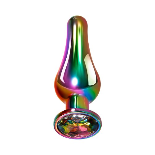 Rainbow Metal Anal Plug