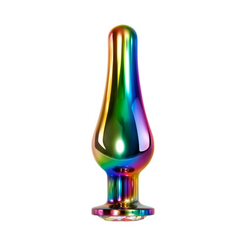 Rainbow Metal Anal Plug