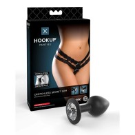 Pipedream Hookup Panties Sin Crotch con Plug de Diamante