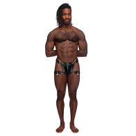 Male Power Leather Scorpio Thong - Seductive Design