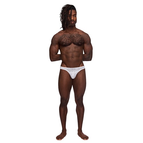 Male Power Peek Bong Thong White L/XL