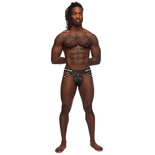 Male Power Jock El Casco Negro L/XL