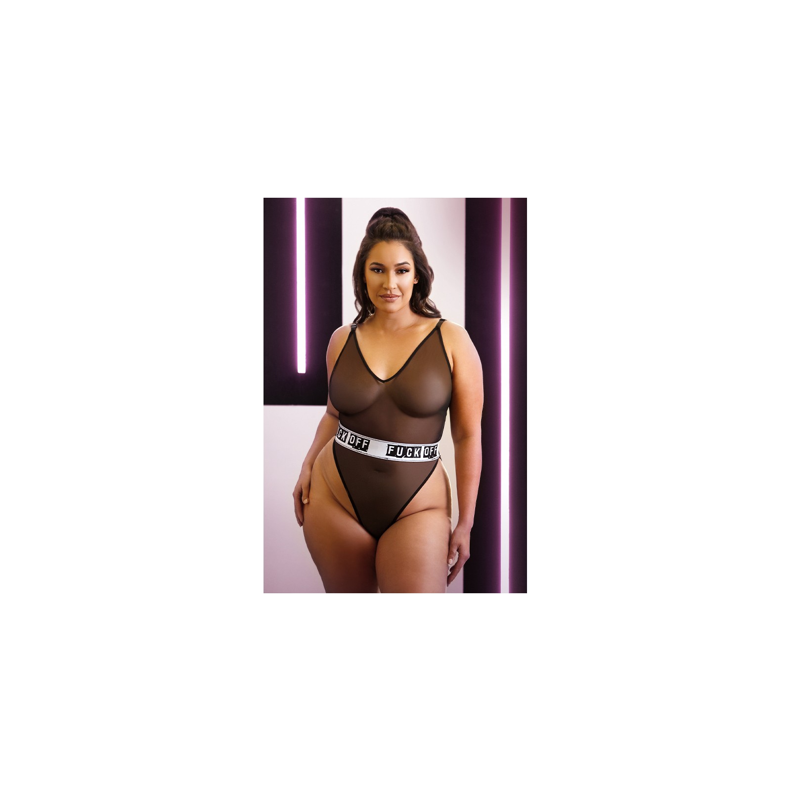 Body de Malla Fantasy Lingerie Negro