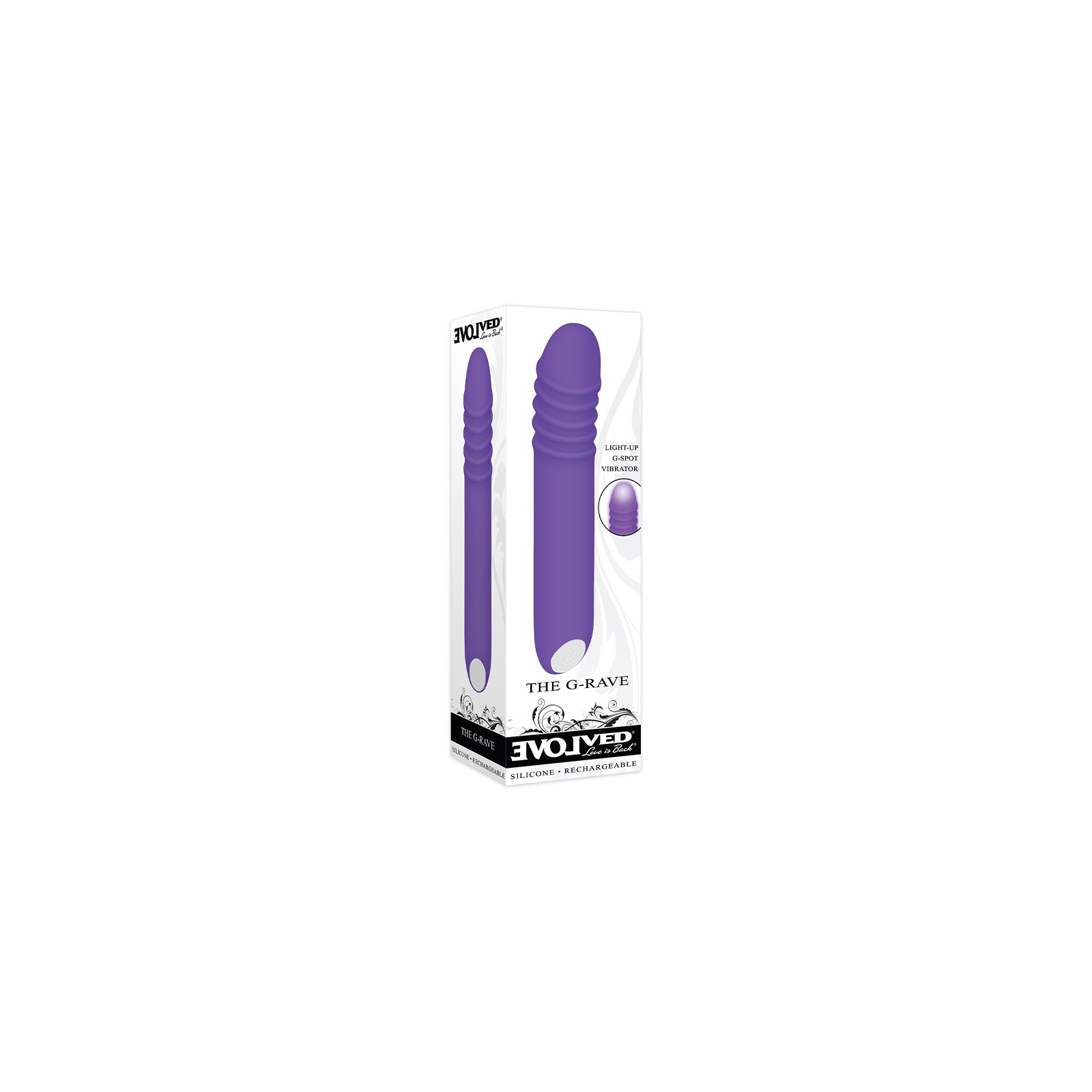 Vibrador G-Rave Recargable con Luz de Evolved