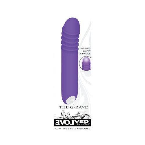 Vibrador G-Rave Recargable con Luz de Evolved