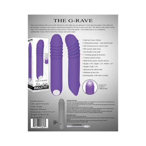 Evolved G-Rave Light-Up Rechargeable G-Spot Vibrator