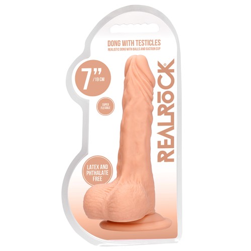 Dildo Realista de 7 in. RealRock con Ventosa