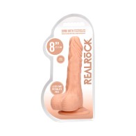 RealRock 8 in. Dildo With Balls