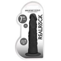 Dildo Realista 7 in. RealRock Negro