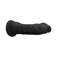 Dildo Realista 7 in. RealRock Negro