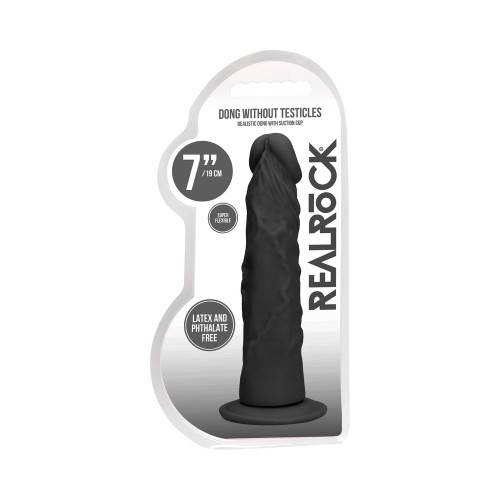 Dildo Realista 7 in. RealRock Negro