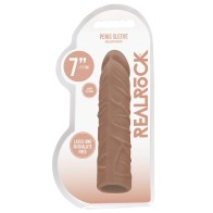 Extensor de Pene Realista RealRock Veteado 7 in. Tan