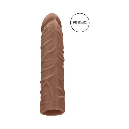 Extensor de Pene Realista RealRock Veteado 7 in. Tan