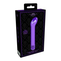 Vibrador Bullet Curvado Recargable Royal Gems Purpura