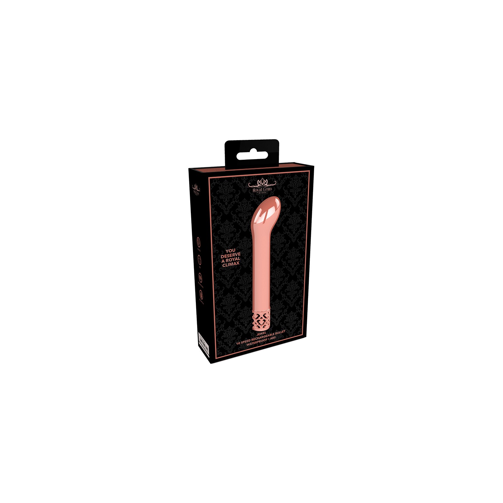 Royal Gems Jewel Curved Bullet Vibrator