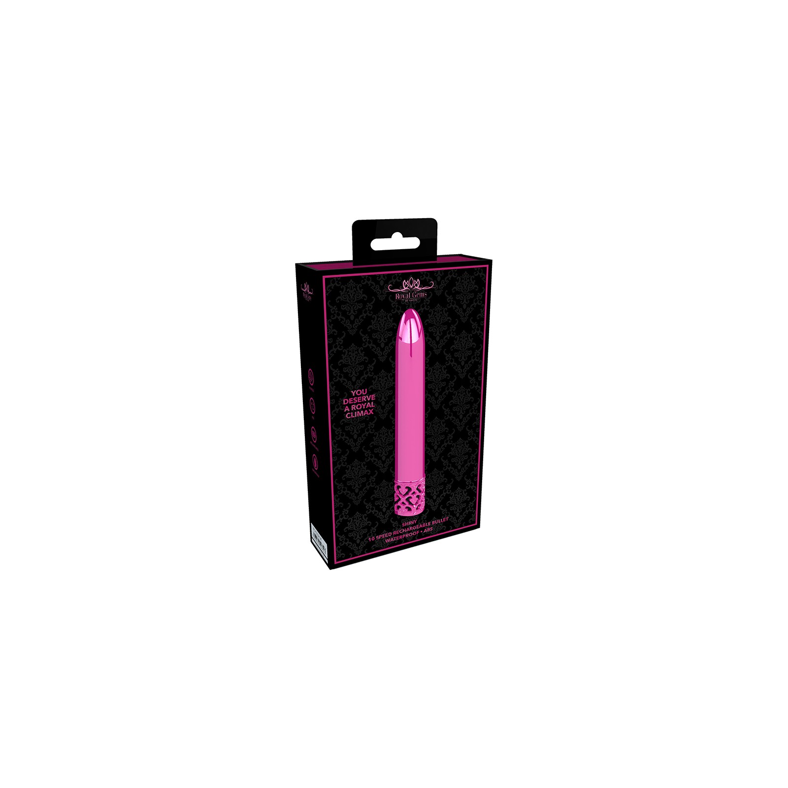 Royal Gems Shiny Bullet Vibrator - Rechargeable Pleasure