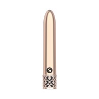 Royal Gems Shiny Rechargeable Bullet Vibrator Rose Gold