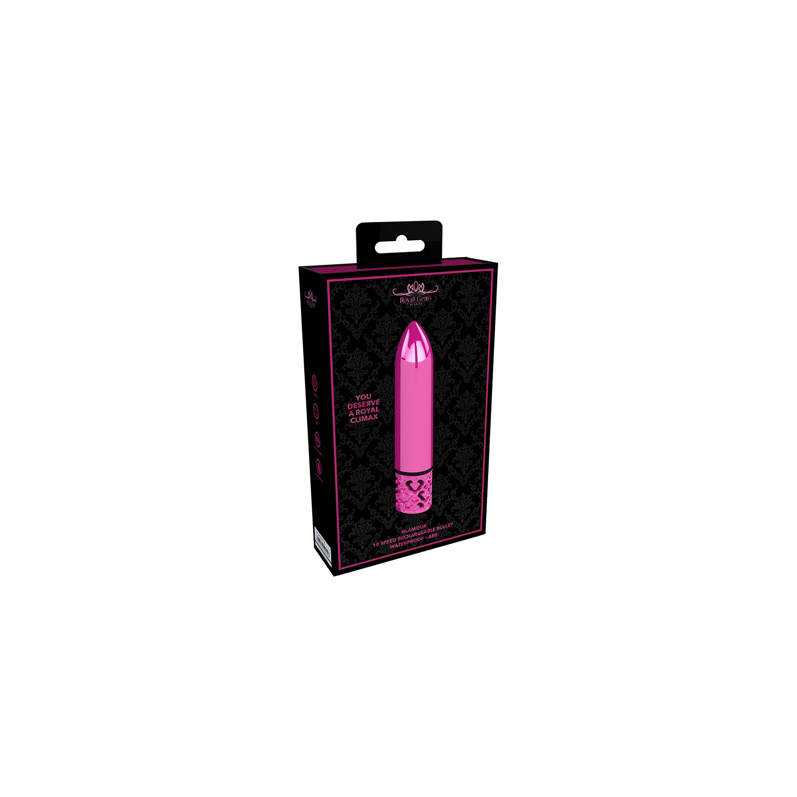 Royal Gems Glamour Bullet Vibrator in Pink