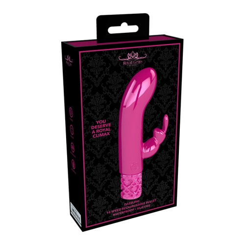 Vibrador Miniatura Conejito Recargable Royal Gems Dazzling Rosa