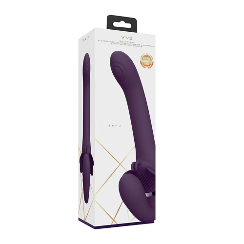 VIVE SATU Triple Motor Pulse-Wave Vibrator Purple