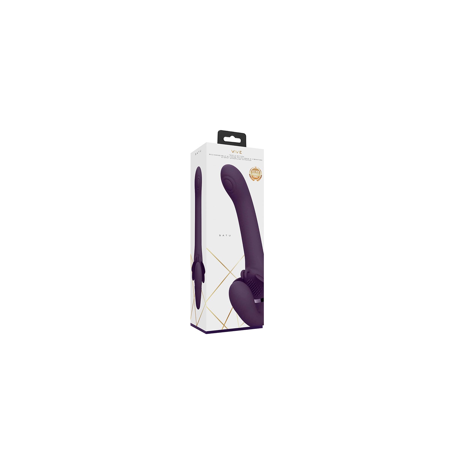 VIVE SATU Triple Motor Pulse-Wave Vibrator Purple