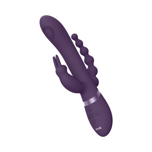 VIVE RINI Vibrador Conejo Triple Motor - Dispositivo de Placer Recargable