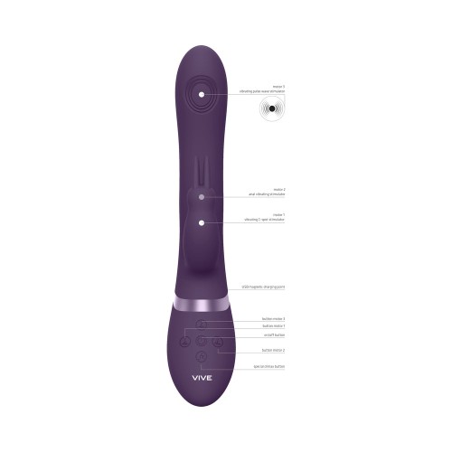 VIVE RINI Triple-Motor Rabbit Vibrator - Rechargeable Pleasure Device