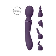 VIVE NAMI Dual-Ended Pulse Wave & Vibrating Wand Purple