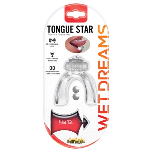 Tongue Star Oral Pleasure Tongue Vibe Clear