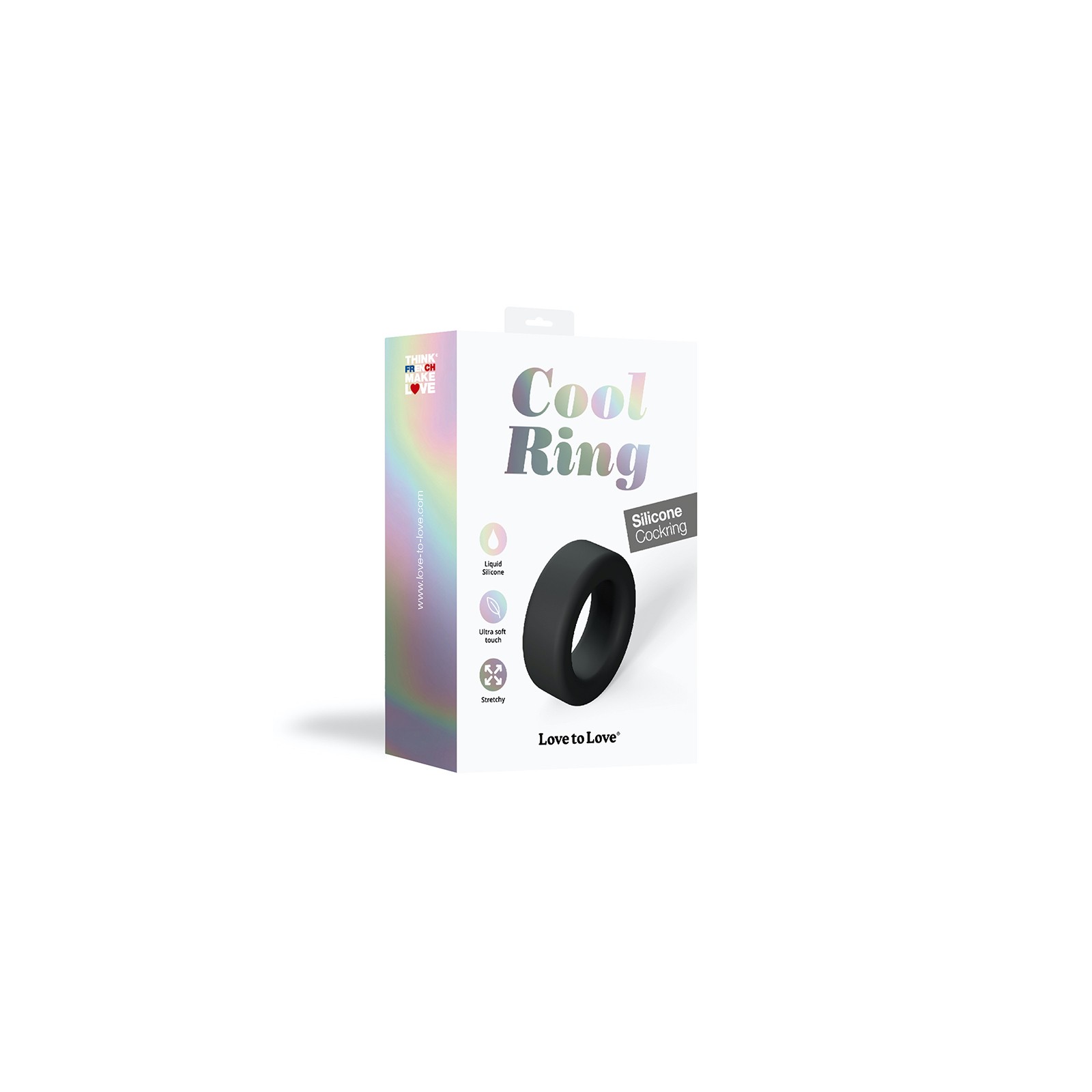 Love to Love Cool Ring Silicone Cockring Noir