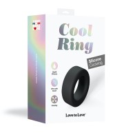 Anillo para el Pene Love to Love Cool Ring de Silicona Negra