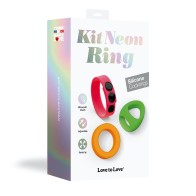 Love to Love Neon Silicone Cockring Set