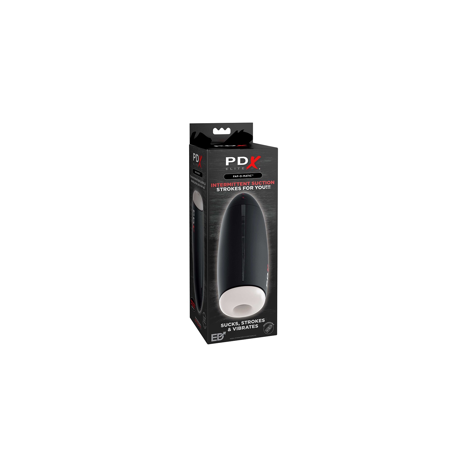 PDX Elite Fap-O-Matic Rechargeable Vibrating Suction Stroker