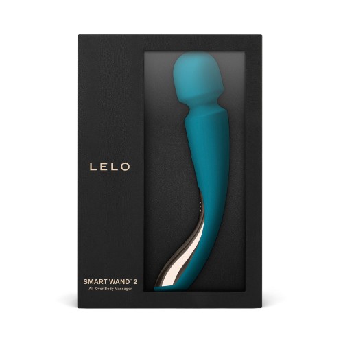 LELO SMART WAND 2 Medium Rechargeable Wand Vibrator Ocean Blue - Ultimate Pleasure