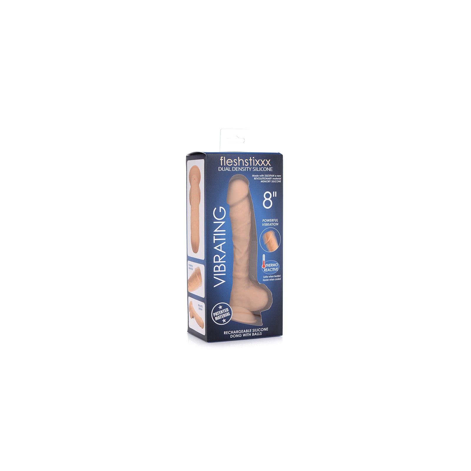 Dildo Recargable FLESHSTIXXX de 8 in. de Curve Toys