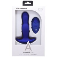 A-Play EXPANDER Anal Plug Rechargeable with Remote Control Blue