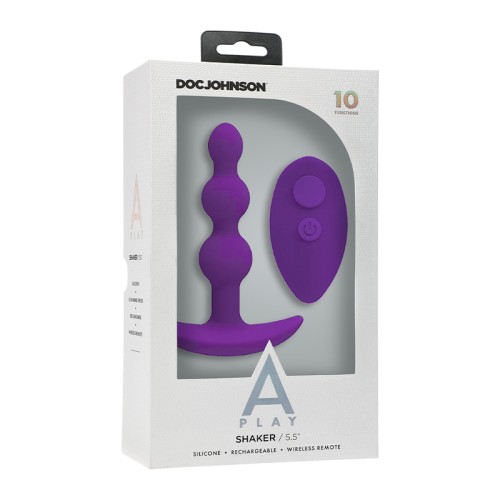 A-Play BEADED VIBE Rechargeable Silicone Anal Plug